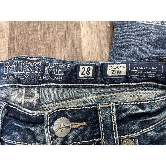 Miss Me Capri Jeans – Size 28 (Style: JD1039P4) - Picture 7 of 8